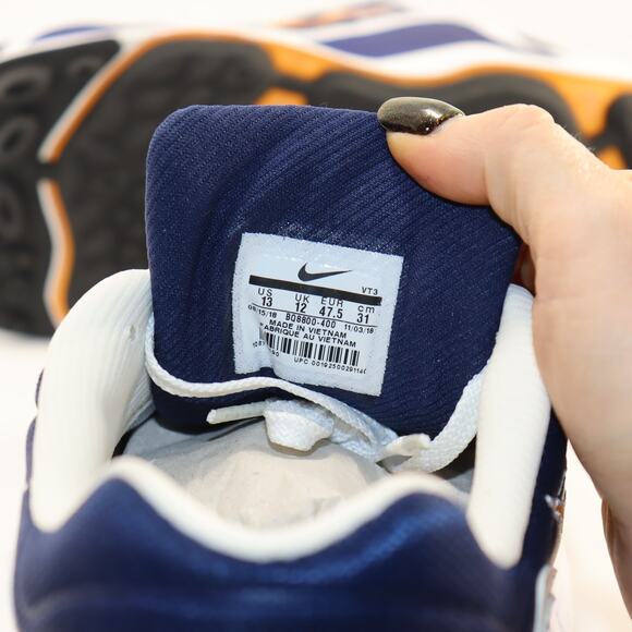 ike Air Zoom Alpha BQ8800-400 White/Navy/Orange Men’s Size 13 - Picture 6 of 6